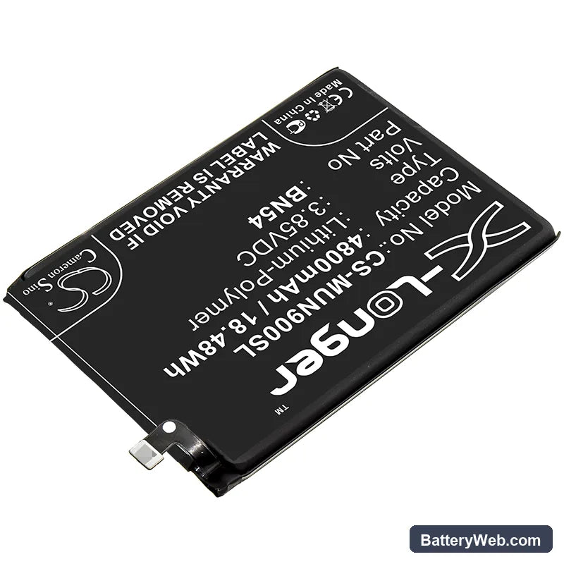 Xiaomi Note 9 Replacement Battery, 3.85V, 4800mAh, Li-Polymer 2