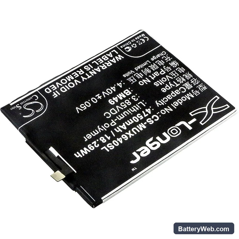 Xiaomi Max Replacement Battery, 3.85V, 4750mAh, Li-Polymer 2