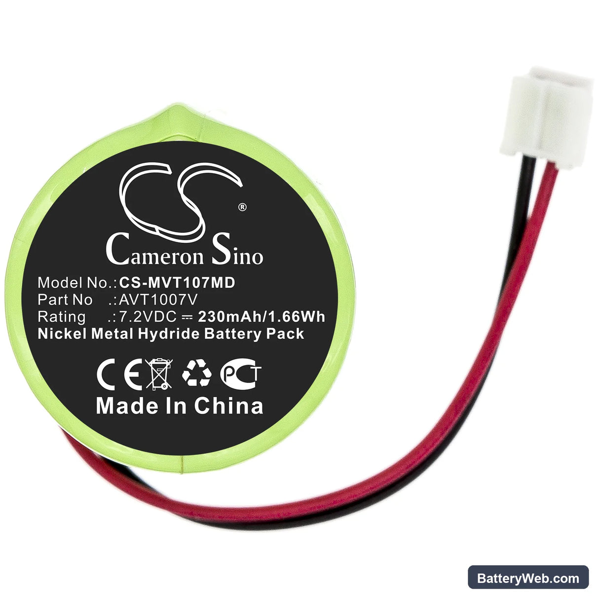 IMX Free DOP Probe Replacement Battery, 7.2V, 230mAh, Ni-MH 3