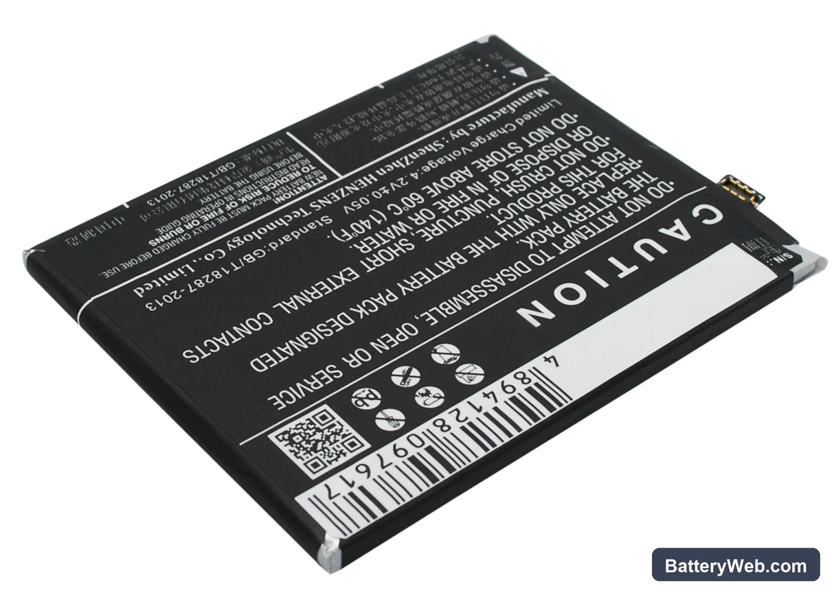 MeiZu M1 Replacement Battery, 3.8V, 3100mAh, Li-Polymer 5