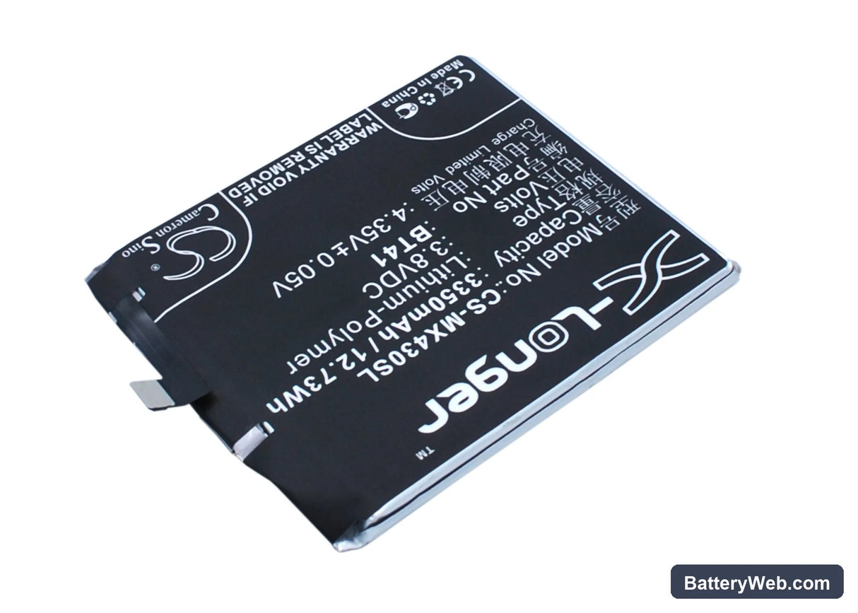 MeiZu MX4 Pro Replacement Battery, 3.8V, 3350mAh, Li-Polymer 2