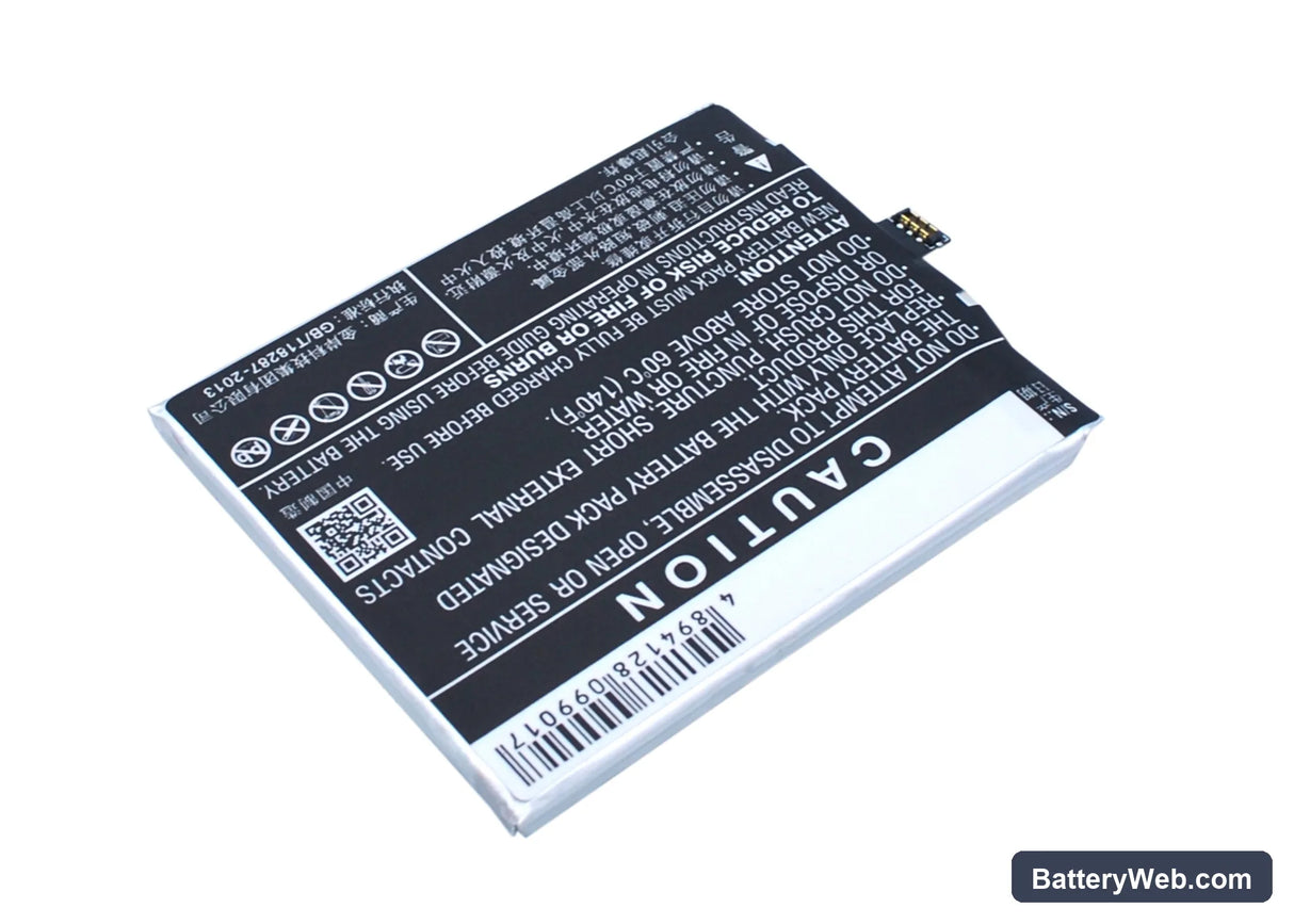 MeiZu MX4 Pro Replacement Battery, 3.8V, 3350mAh, Li-Polymer 4