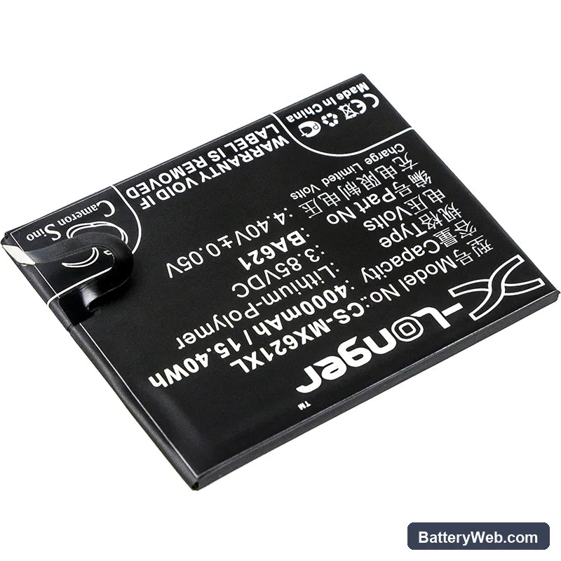 Meilan Note 5 Replacement Battery, 3.85V, 4000mAh, Li-Polymer 2