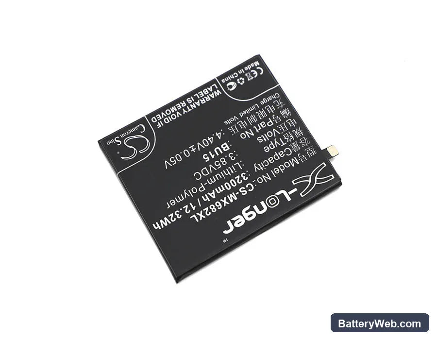 Meilan U20 Replacement Battery, 3.85V, 3200mAh, Li-Polymer 2