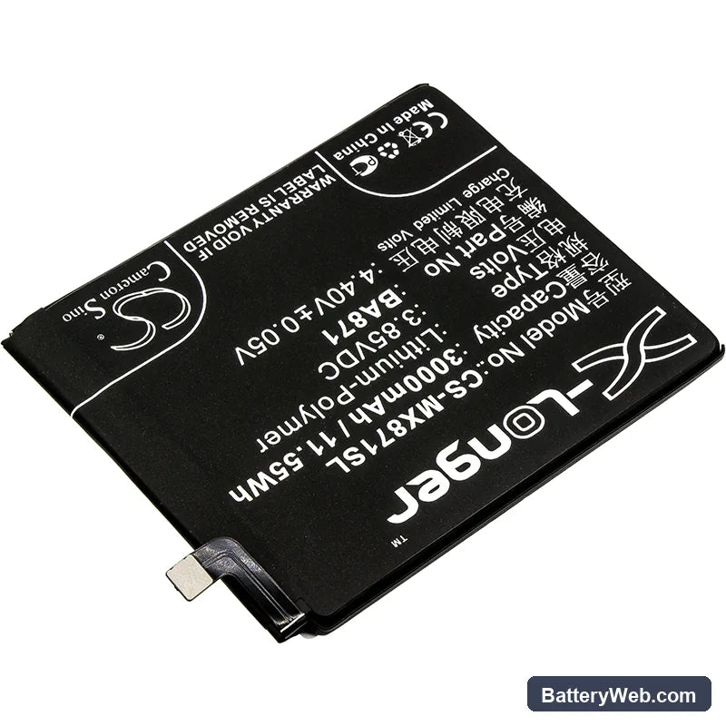 MeiZu 15 Lite Replacement Battery, 3.85V, 3000mAh, Li-Polymer 2
