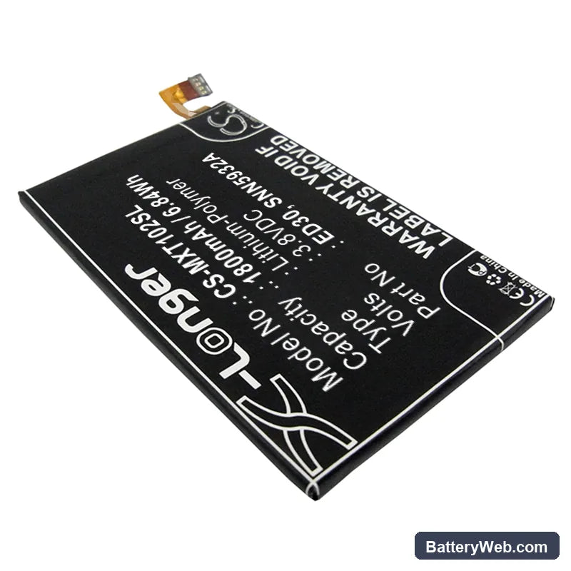Motorola Moto G Replacement Battery, 3.8V, 1800mAh, Li-Polymer 2