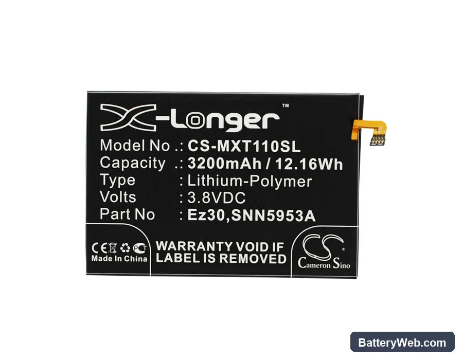 Google Nexus 6 Replacement Battery, 3.8V, 3200mAh, Li-Polymer 1