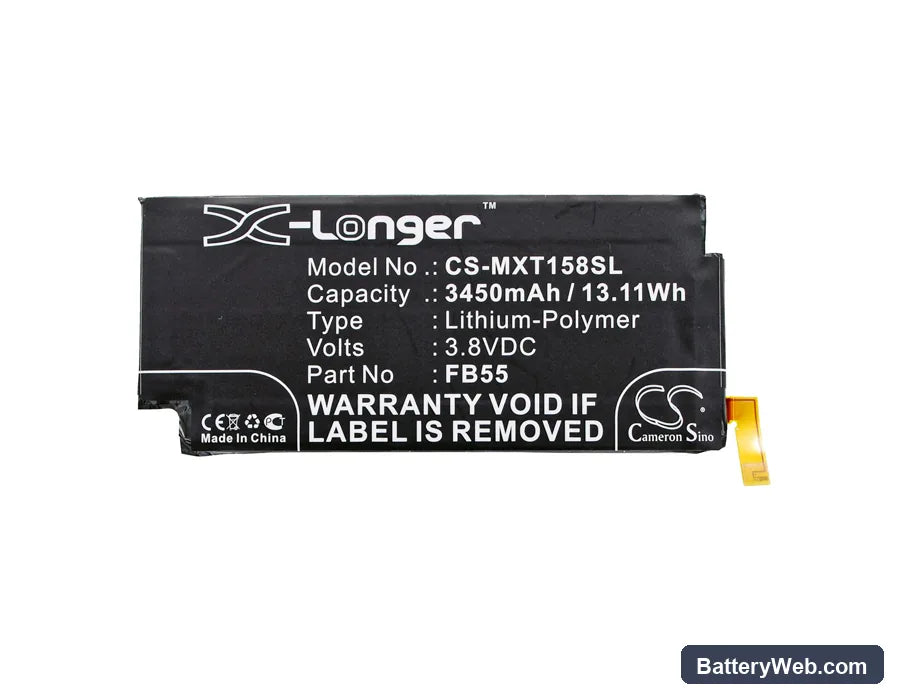 Motorola Moto X Force Replacement Battery, 3.8V, 3450mAh, Li-Polymer 5