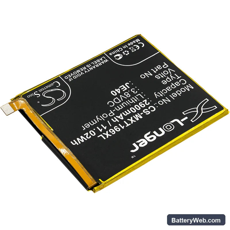 Motorola One Replacement Battery, 3.8V, 2900mAh, Li-Polymer 2
