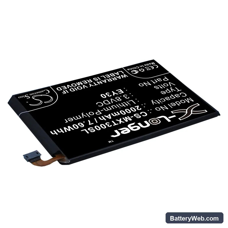 Motorola XT1092 Replacement Battery, 3.8V, 2000mAh, Li-Polymer 2