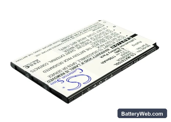 AT&T Atrix 2 Replacement Battery, 3.7V, 1700mAh, Li-ion 4