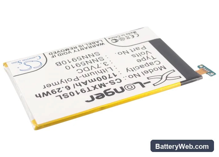 Motorola Droid Razr XT912 Replacement Battery, 3.7V, 1700mAh, Li-Polymer 2