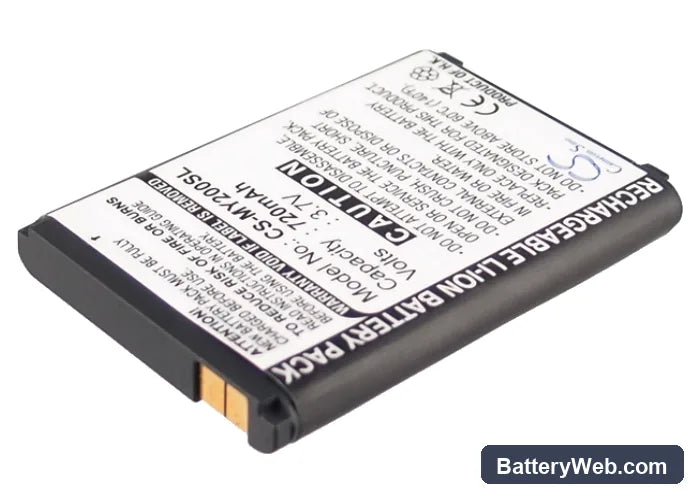 Sagem MY-202X Replacement Battery, 3.7V, 720mAh, Li-ion 1