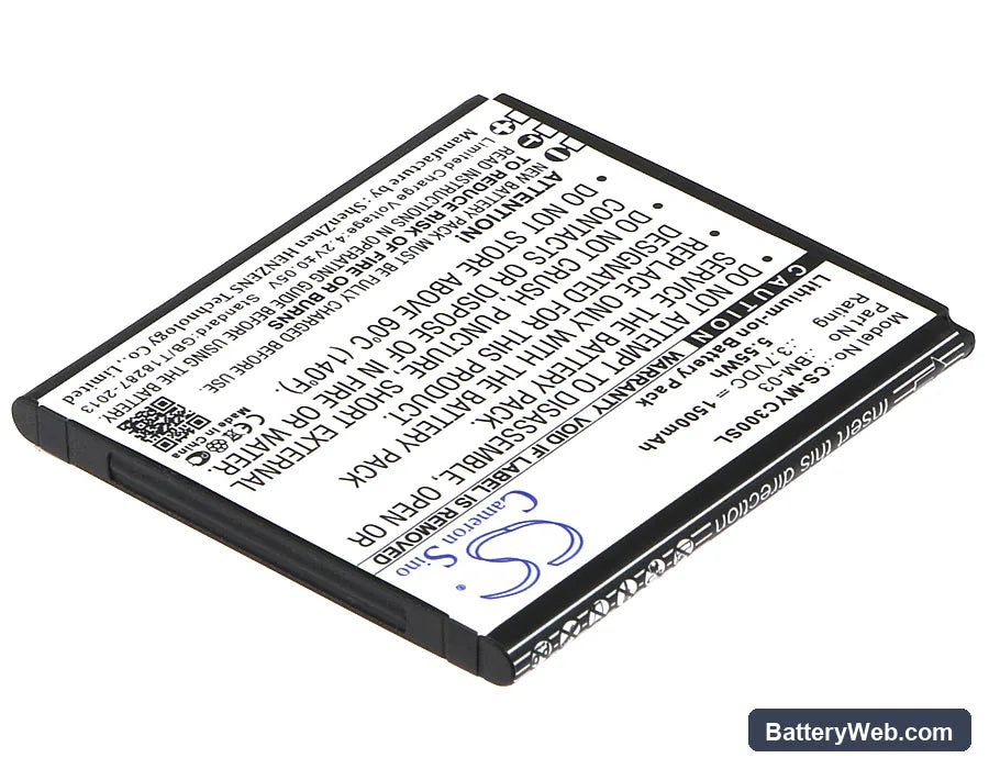 MyPhone C-Smart Replacement Battery, 3.7V, 1500mAh, Li-ion 2