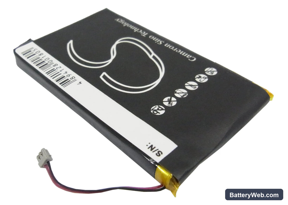 Sony Clie PEG-N600C Replacement Battery, 3.7V, 1100mAh, Li-Polymer 3