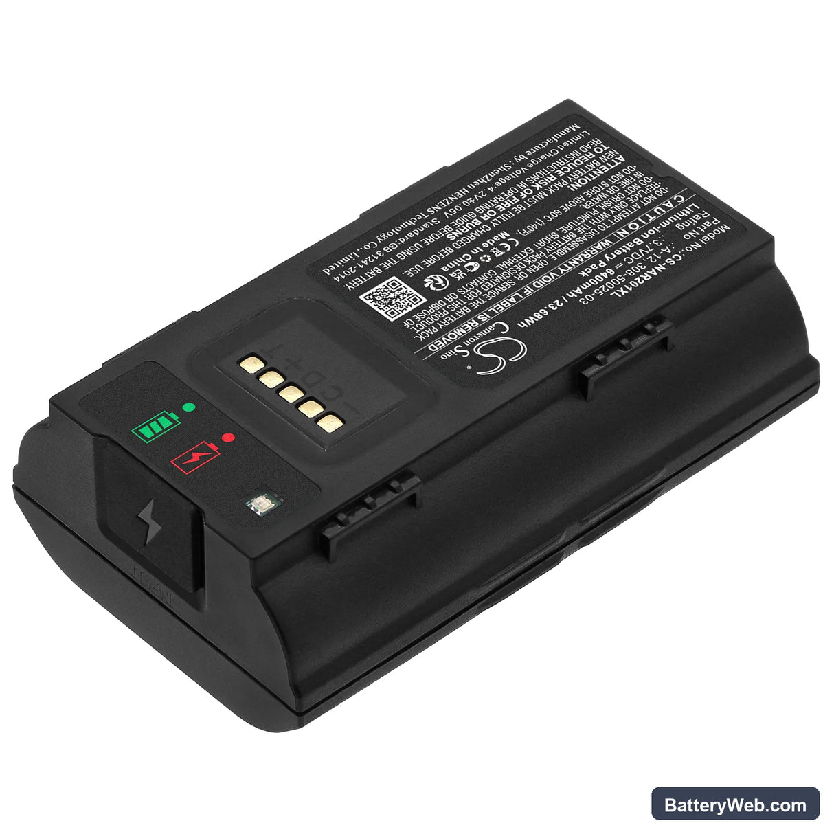 Arlo Essential Smart Wired Video Doorbell Replacement Battery, 3.7V, 6400mAh, Li-ion 2
