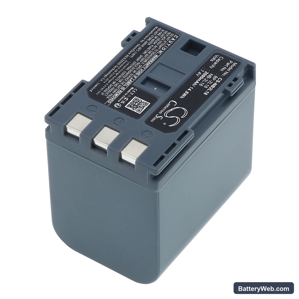 Canon ELURA 40mc Replacement Battery, 7.4V, 2000mAh, Li-ion 2