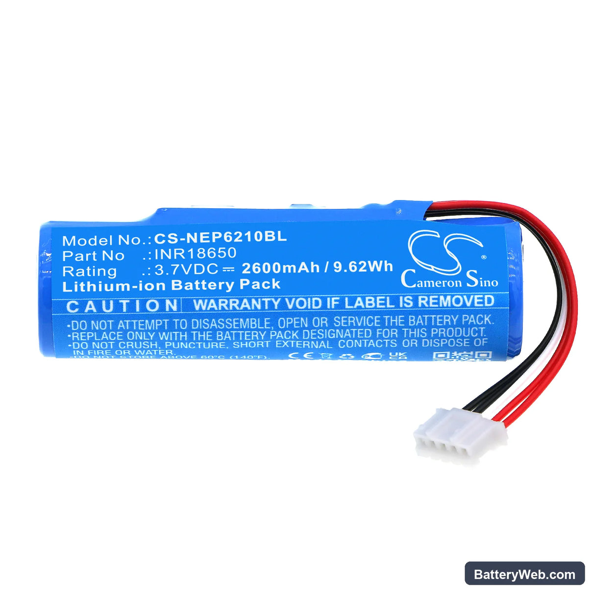 PAYTIVO EFT-POS 6210 Replacement Battery, 3.7V, 2600mAh, Li-ion 3