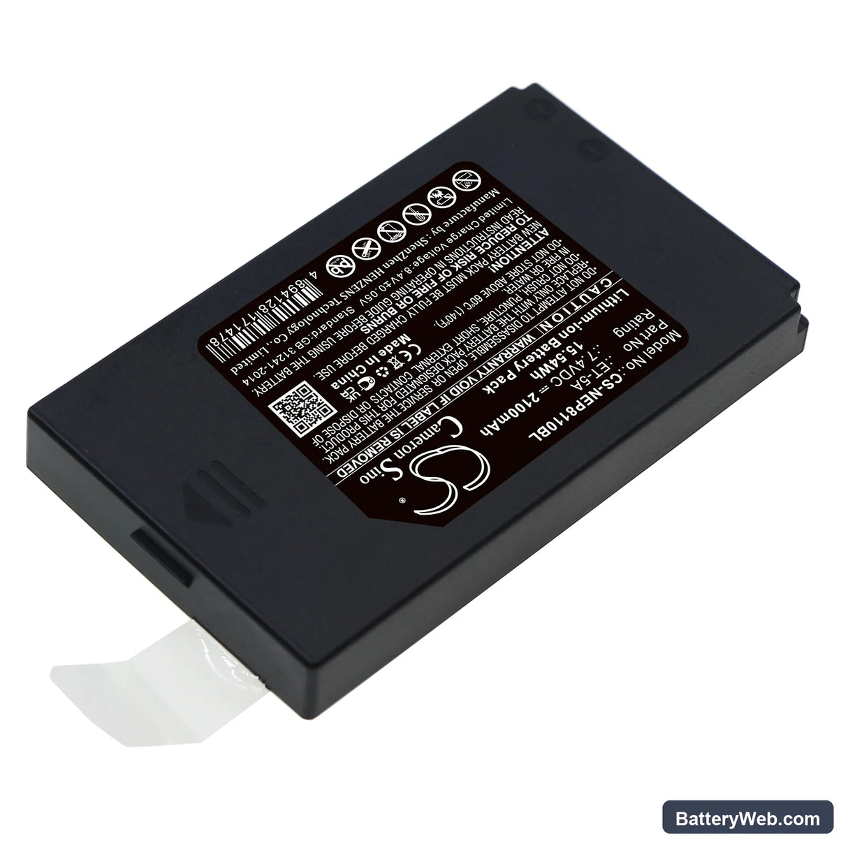 NEWPOS NEW8110 Replacement Battery, 7.4V, 2100mAh, Li-ion 2
