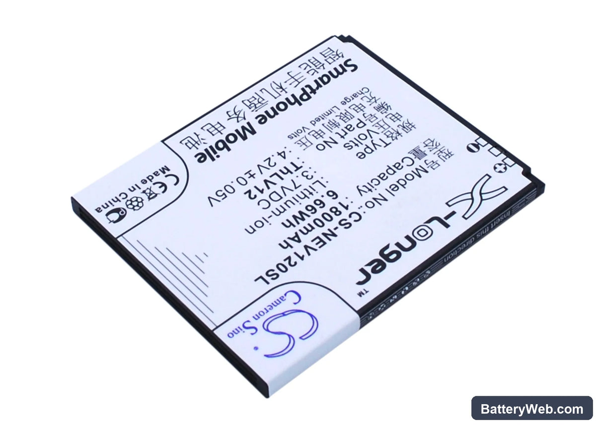 Neo V12 Replacement Battery, 3.7V, 1800mAh, Li-Polymer 2