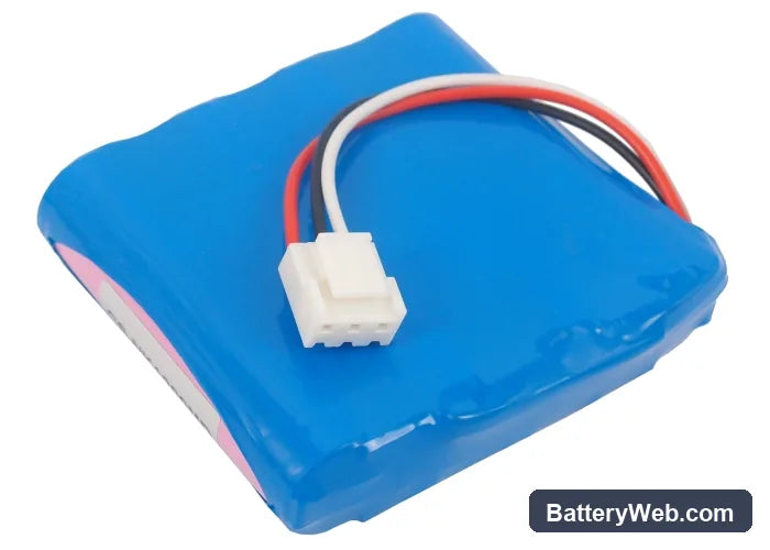 Nihon Kohden Edan SE-1 Replacement Battery, 14.8V, 2600mAh, Li-ion 4