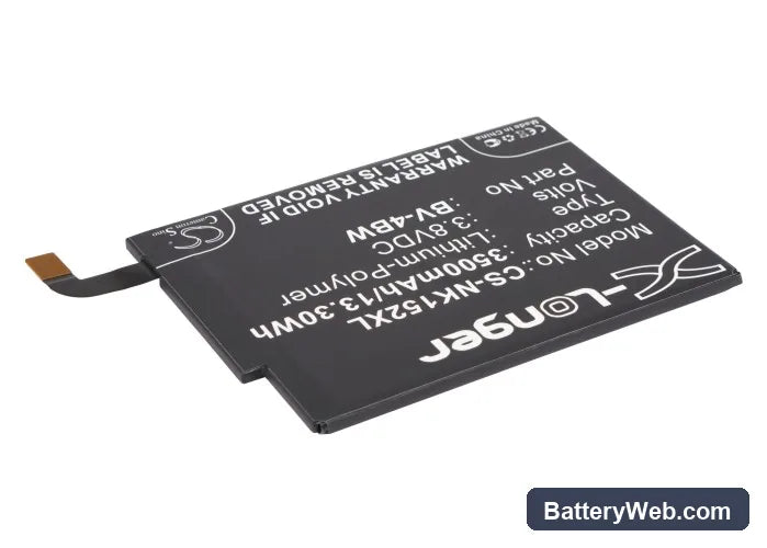 Nokia Lumia 1520 Replacement Battery, 3.8V, 3500mAh, Li-Polymer 2