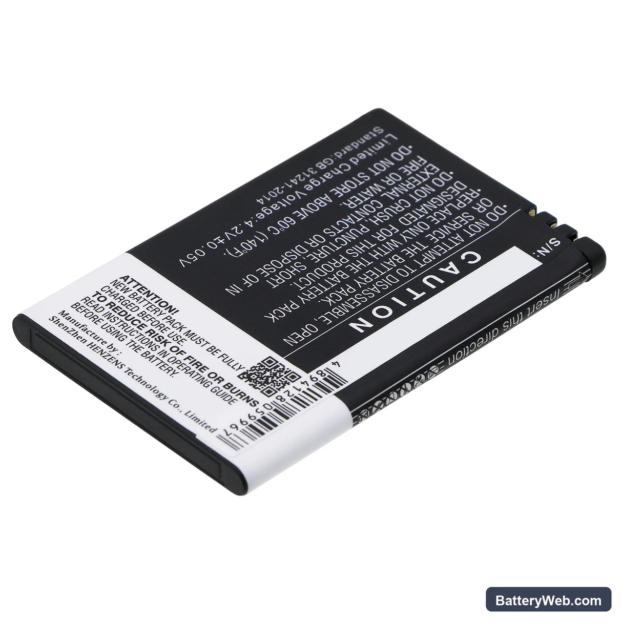 ZTE U288G Replacement Battery, 3.7V, 1700mAh, Li-ion 4