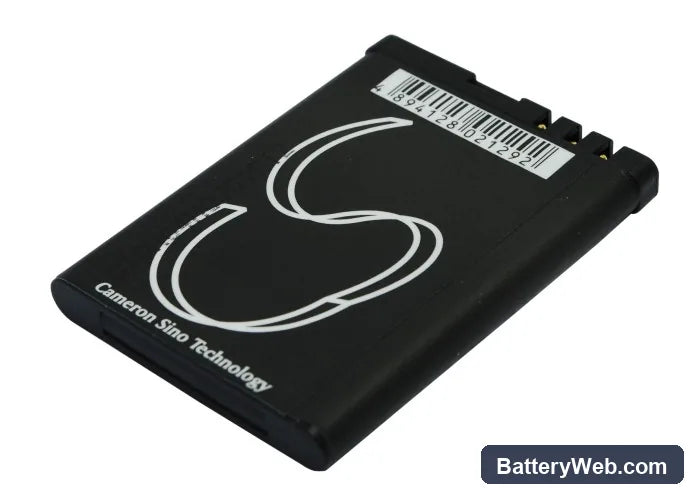Nokia N75 Replacement Battery, 3.7V, 800mAh, Li-ion 1