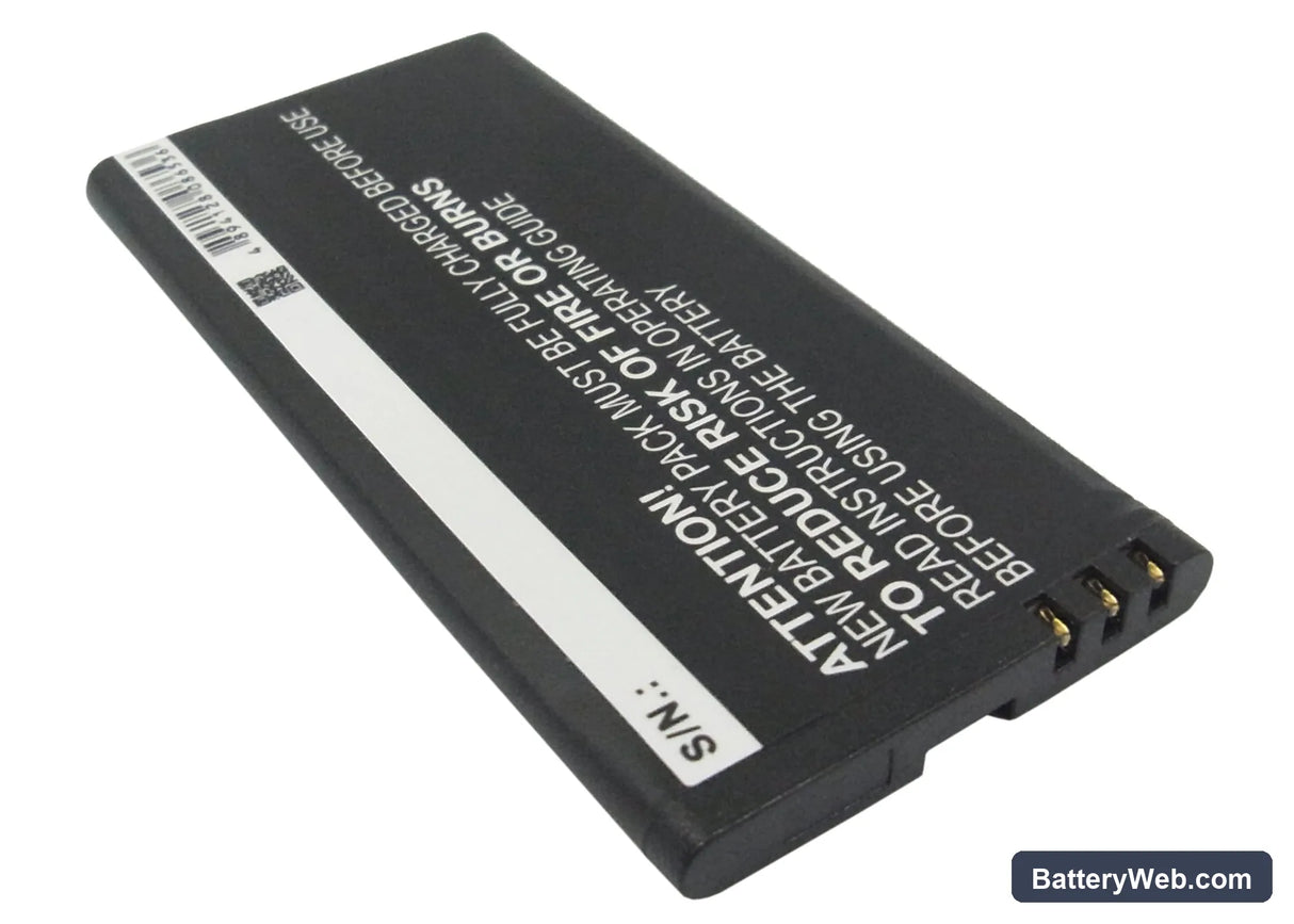 Nokia Lumia 630 Replacement Battery, 3.7V, 1650mAh, Li-ion 4