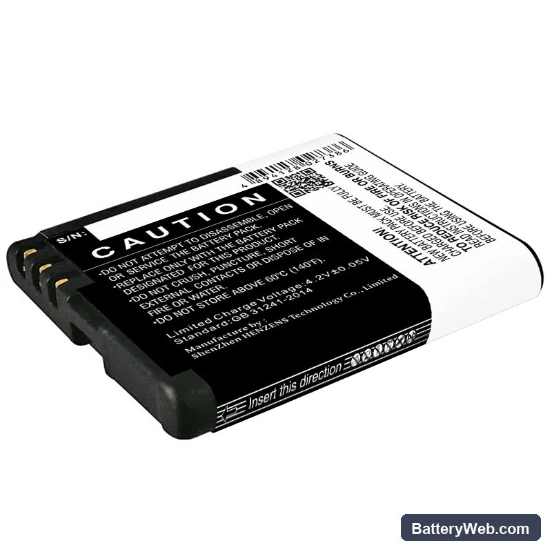 Nokia 6700 Classic Replacement Battery, 3.7V, 800mAh, Li-ion 4