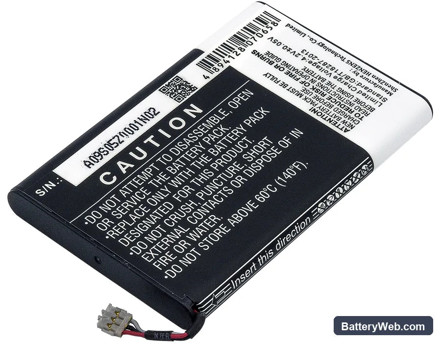 Nokia 800 Replacement Battery, 3.7V, 1450mAh, Li-ion 3
