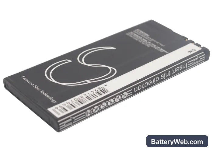 Nokia Lumia 820 Replacement Battery, 3.7V, 1200mAh, Li-ion 3