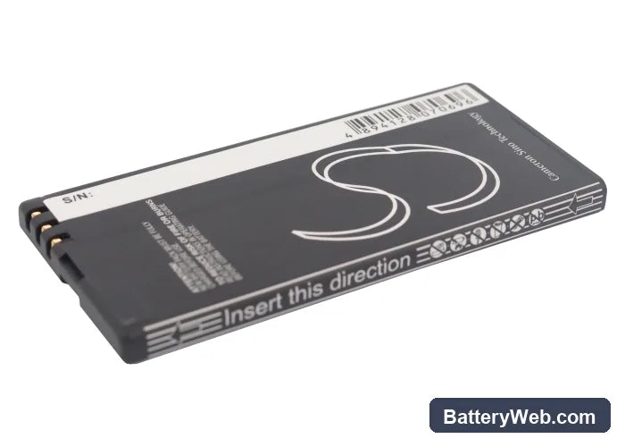 Nokia Lumia 820 Replacement Battery, 3.7V, 1200mAh, Li-ion 4
