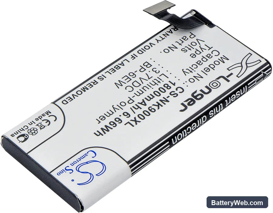 Nokia Lumia 900 Replacement Battery, 3.7V, 1800mAh, Li-Polymer 2