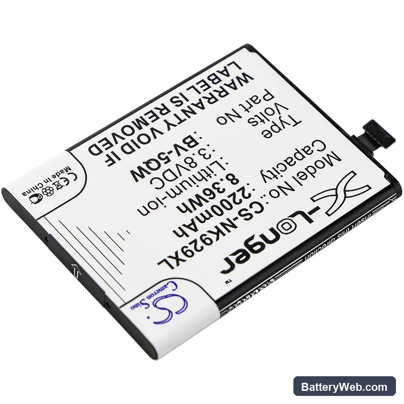 Microsoft Lumia 929 Replacement Battery, 3.8V, 2200mAh, Li-ion 2
