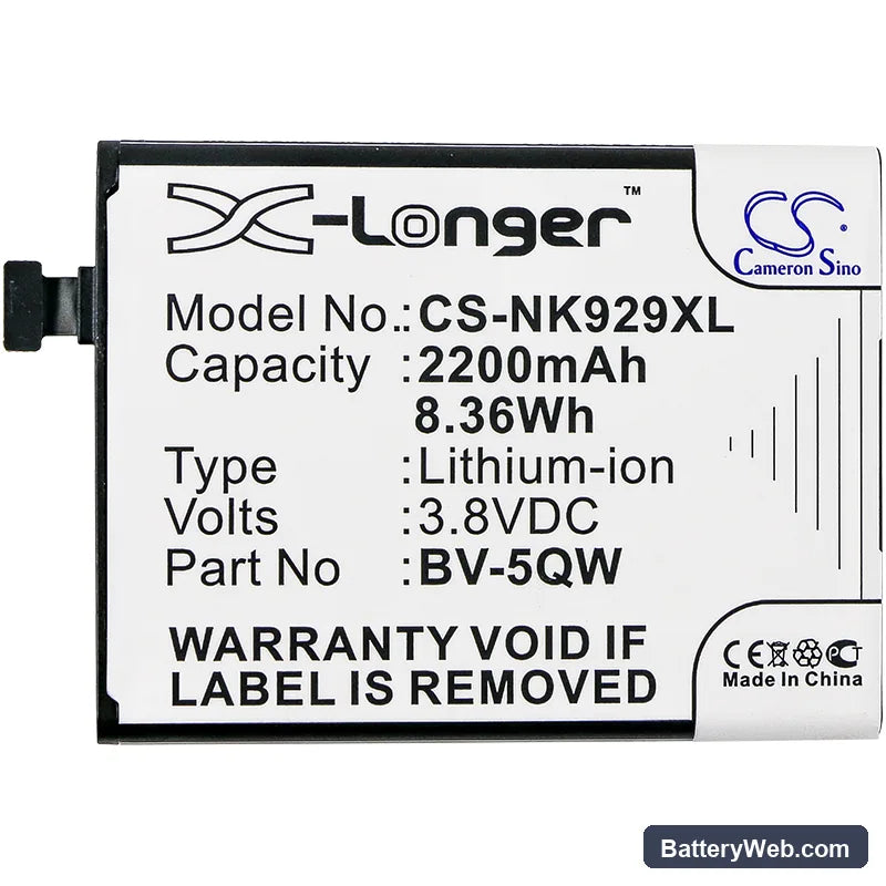 Microsoft Lumia 929 Replacement Battery, 3.8V, 2200mAh, Li-ion 3