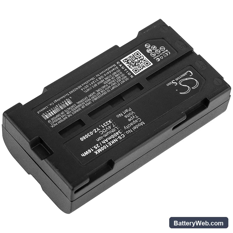 Nihon Kohden WEE-1000 Replacement Battery, 7.4V, 3400mAh, Li-ion 2