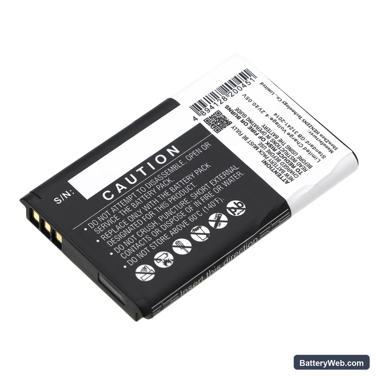Nokia 105 2023 Replacement Battery, 3.7V, 1000mAh, Li-ion 4