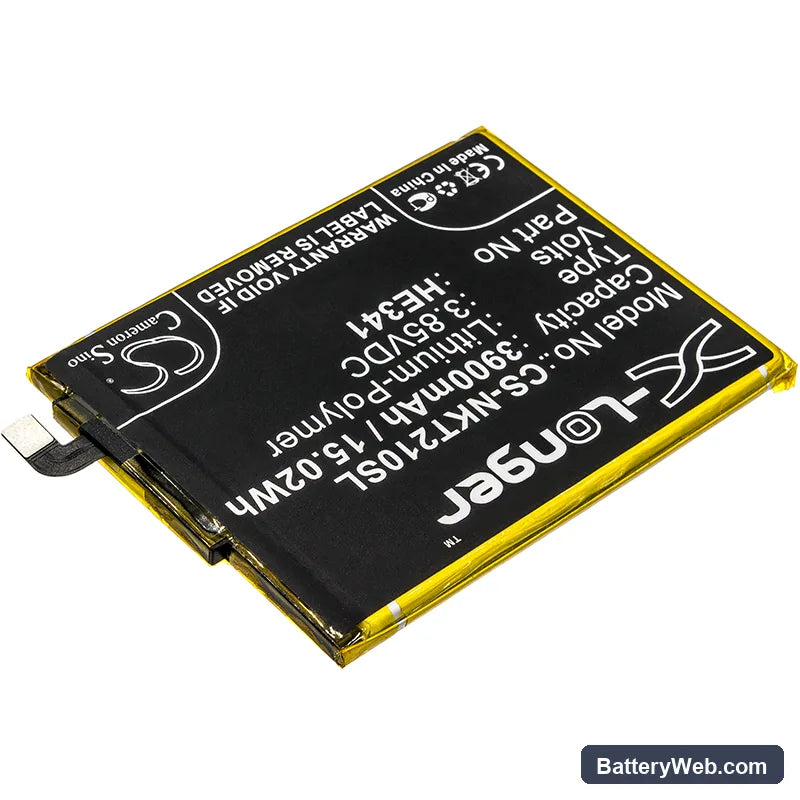 Nokia 2.1 Replacement Battery, 3.85V, 3900mAh, Li-Polymer 2