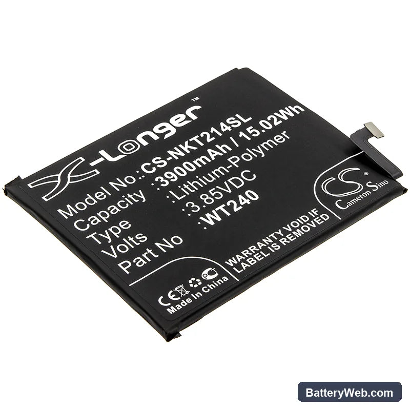 Nokia 2.3 Replacement Battery, 3.85V, 3900mAh, Li-Polymer 1