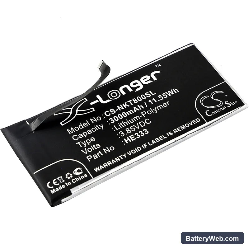 Nokia 8 Sirocco Replacement Battery, 3.85V, 3000mAh, Li-Polymer 1