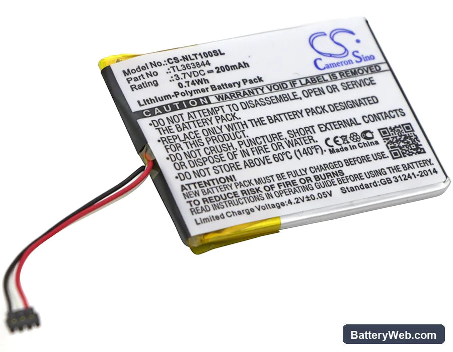 Nest Learning Thermostat 1st Generation Replacement Battery, 3.7V, 200mAh, Li-Polymer 2
