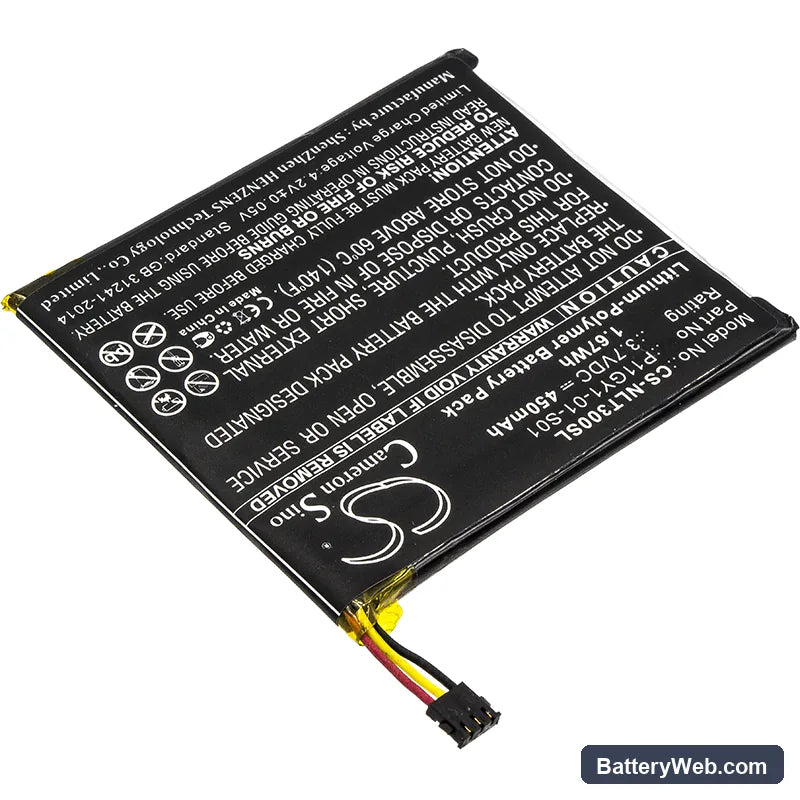 Nest Learning Thermostat T200577 Replacement Battery, 3.7V, 450mAh, Li-Polymer 2