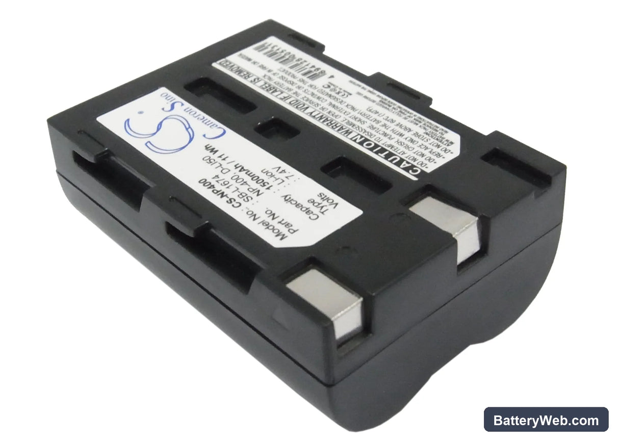 Pentax K10D Replacement Battery, 7.4V, 1500mAh, Li-ion 2