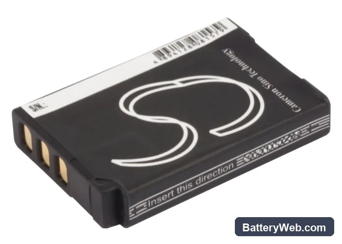 Fujifilm XQ1 Replacement Battery, 3.6V, 850mAh, Li-ion 4