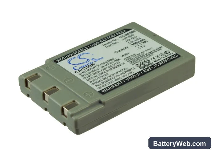 KONICA Revio KD-310 Replacement Battery, 3.7V, 850mAh, Li-ion 2