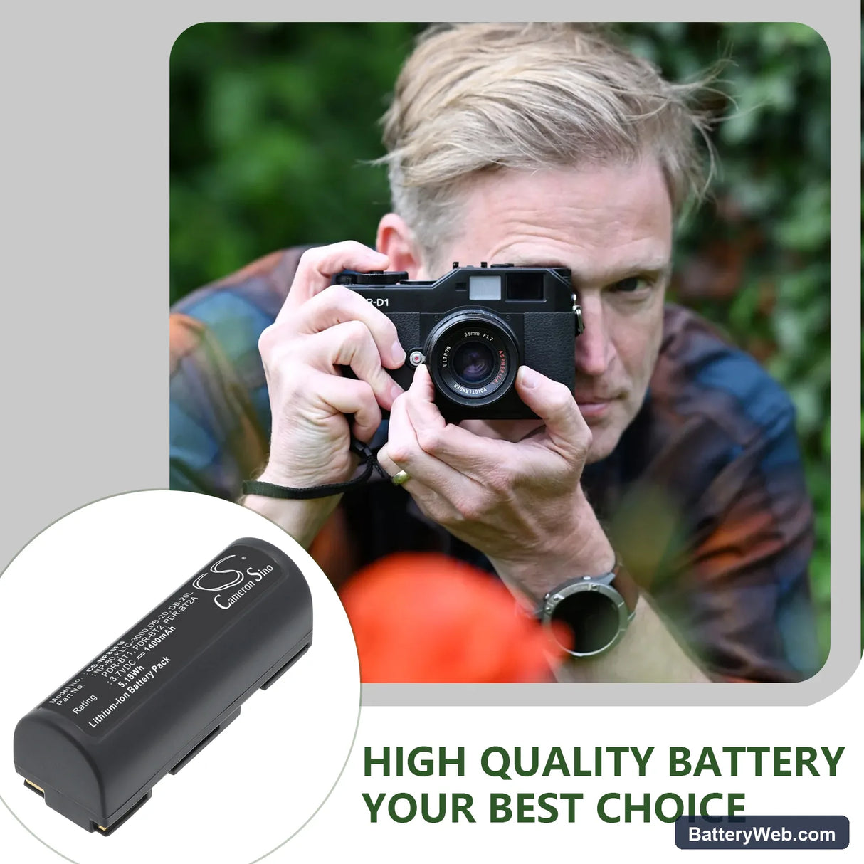 Epson R-D1 Replacement Battery, 3.7V, 1400mAh, Li-ion 6