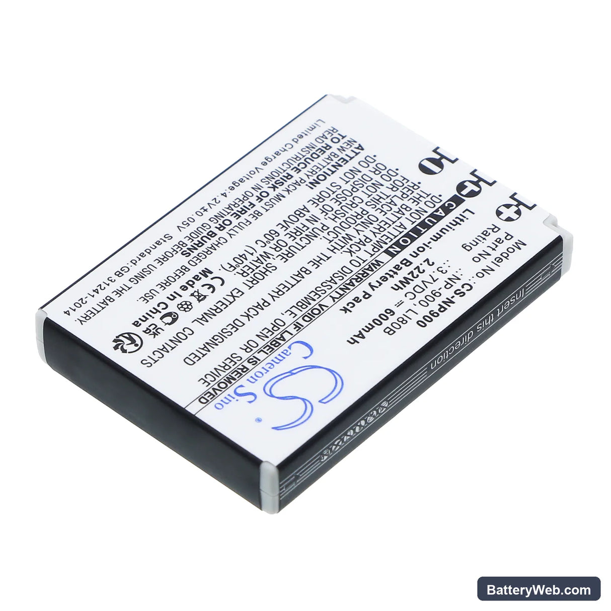 Rollei Prego DP5200 Replacement Battery, 3.7V, 600mAh, Li-ion 2