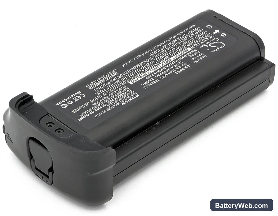Canon EOS 1D Replacement Battery, 12V, 2000mAh, Ni-MH 2