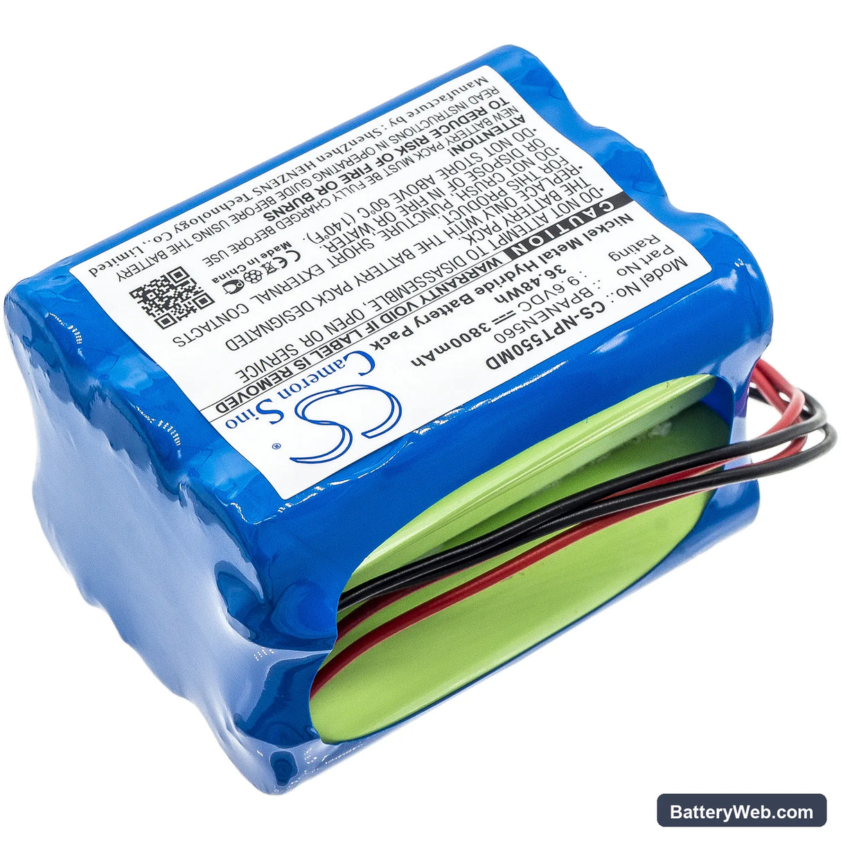 Mediana M6008-O Replacement Battery, 9.6V, 3800mAh, Ni-MH 2
